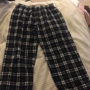 Plaid pj pants